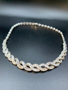Diamond Collarette Necklace - 18ct White Gold