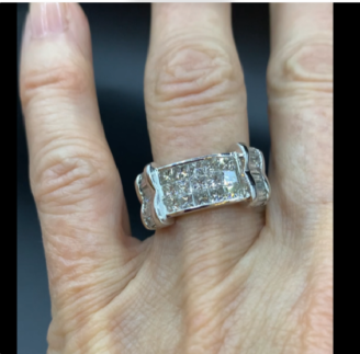 Diamond Cluster Ring - 18ct White Gold